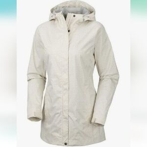 Columbia Cream Trench Coat Water-Resistant Everyday Wear